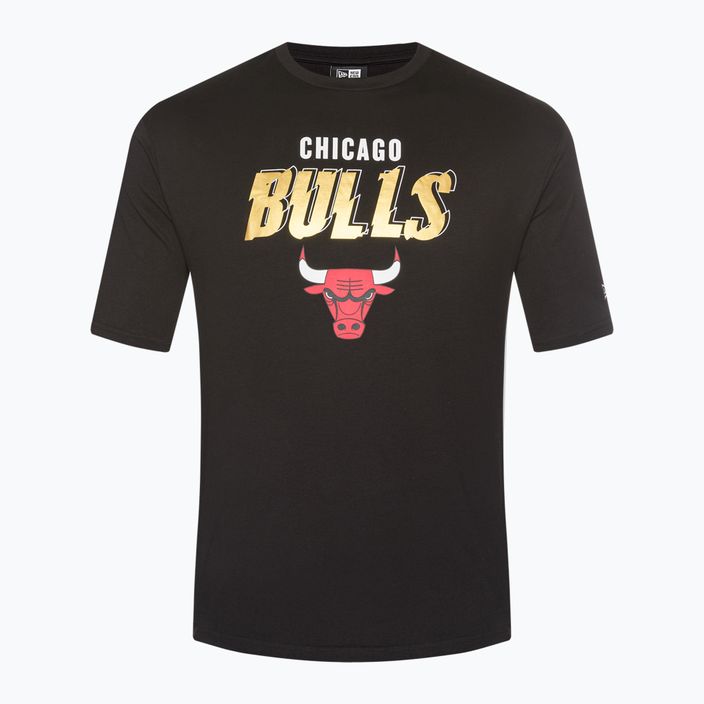Maglietta New Era Team Script OS Chicago Bulls nera da uomo 6